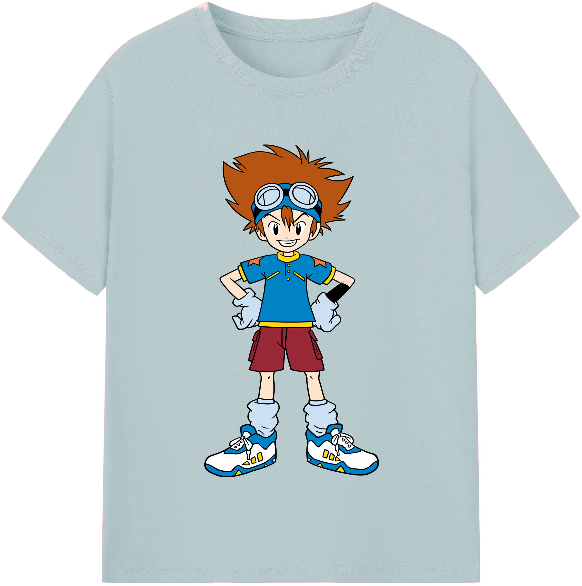 （画像用） Digimon デジタルモンスター/デジモン 綿100％半袖Tシャツ（フロントプリント）